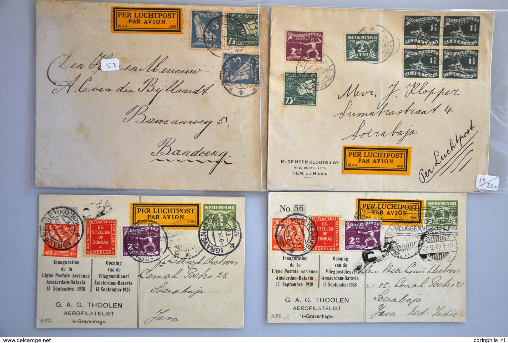 Netherlands Air Post Stamps