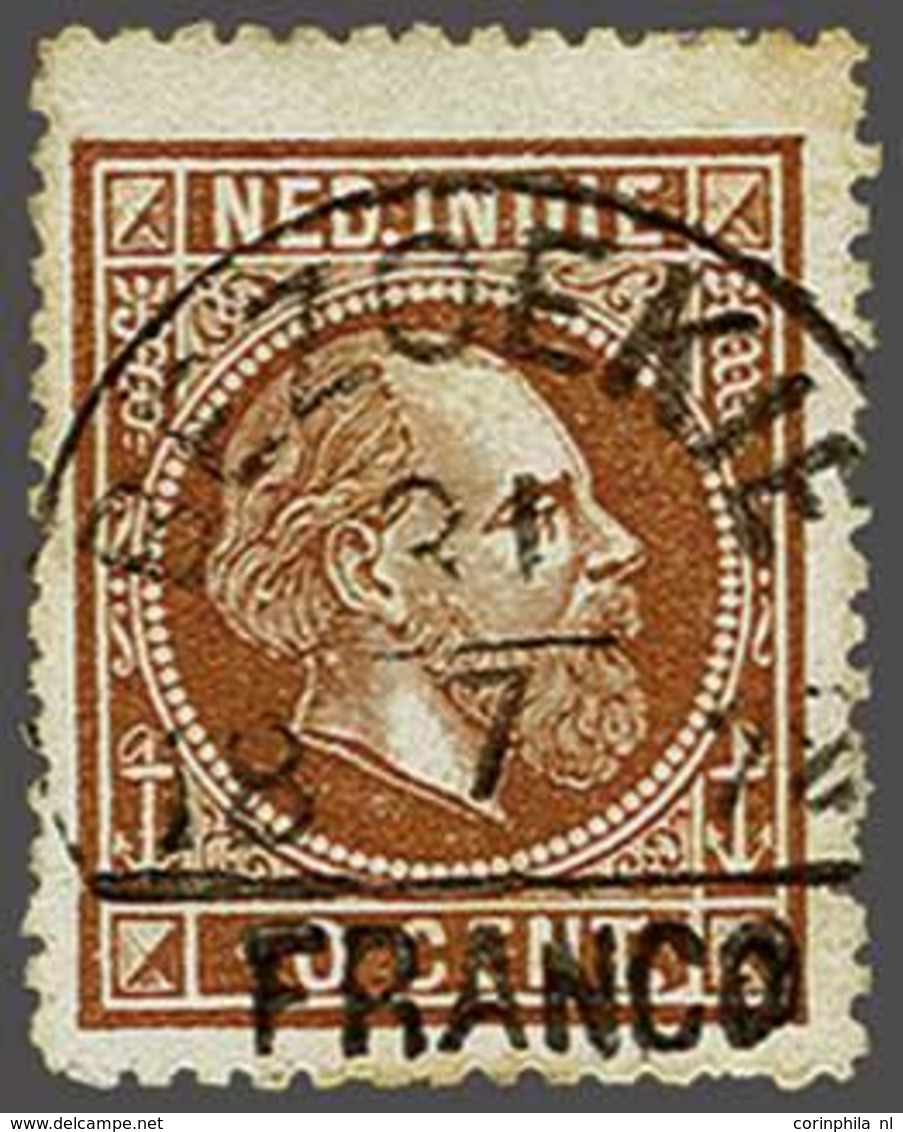 Netherlands Indies Half Round Franco Cancellation - Other & Unclassified