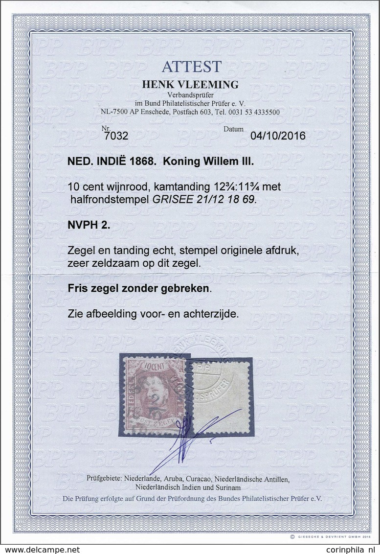 Netherlands Indies Half Round Franco Cancellation - Other & Unclassified