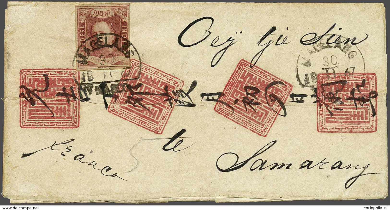 Netherlands Indies Half Round Franco Cancellation - Other & Unclassified