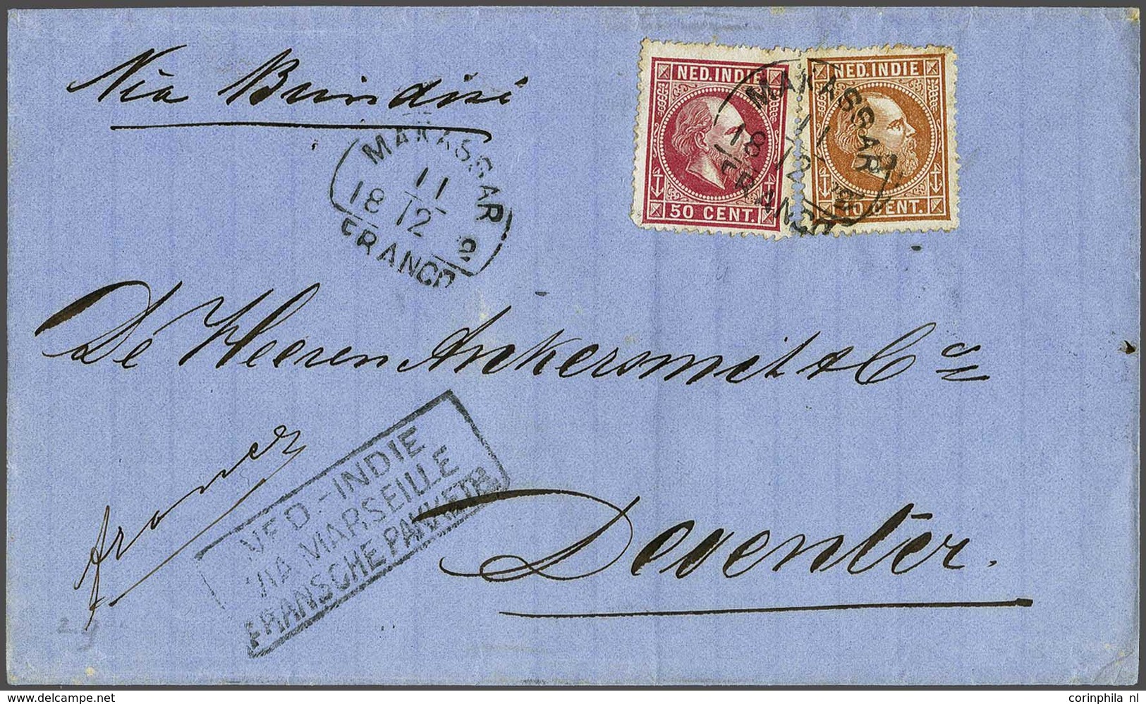 Netherlands Indies Half Round Franco Cancellation - Andere & Zonder Classificatie