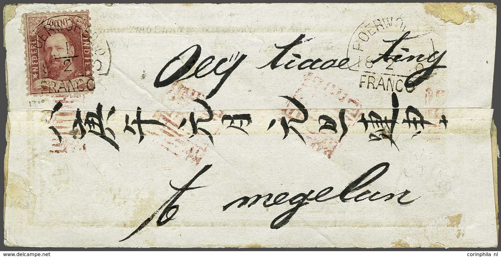 Netherlands Indies Half Round Franco Cancellation - Other & Unclassified