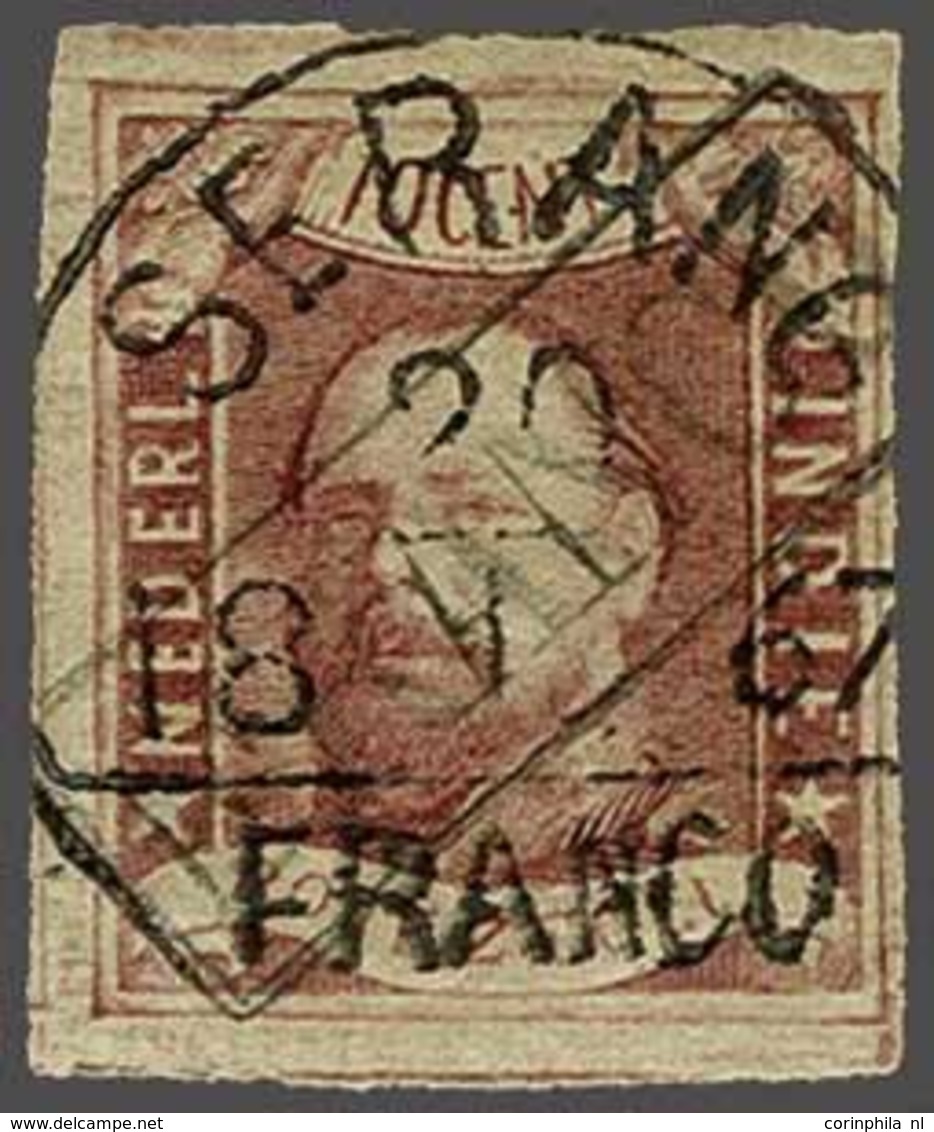 Netherlands Indies Half Round Franco Cancellation - Other & Unclassified