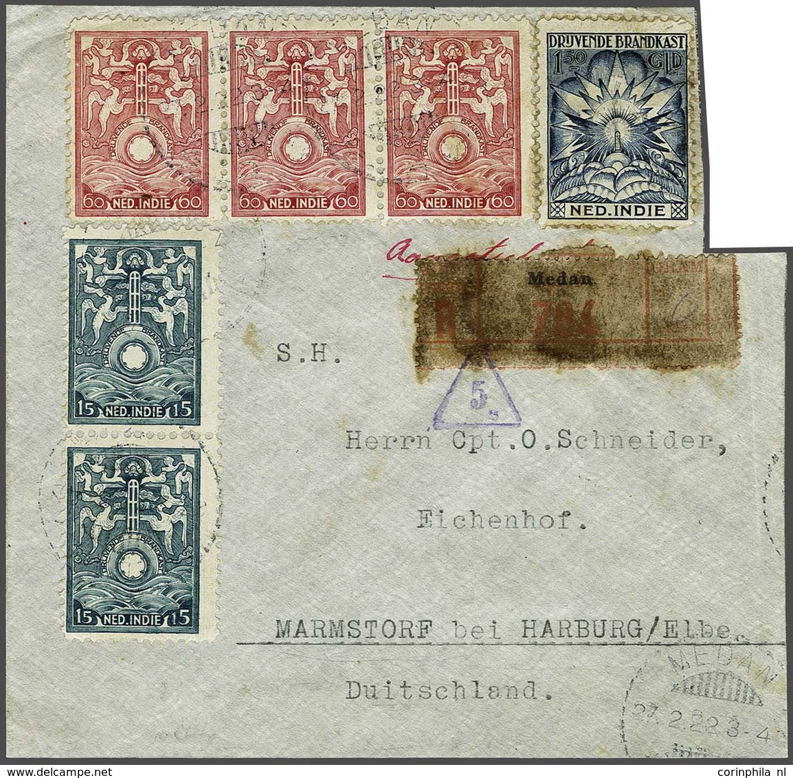 Netherlands Indies Incendiary Box Stamps - Other & Unclassified