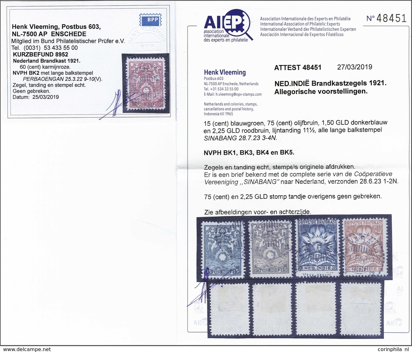 Netherlands Indies Incendiary Box Stamps - Andere & Zonder Classificatie