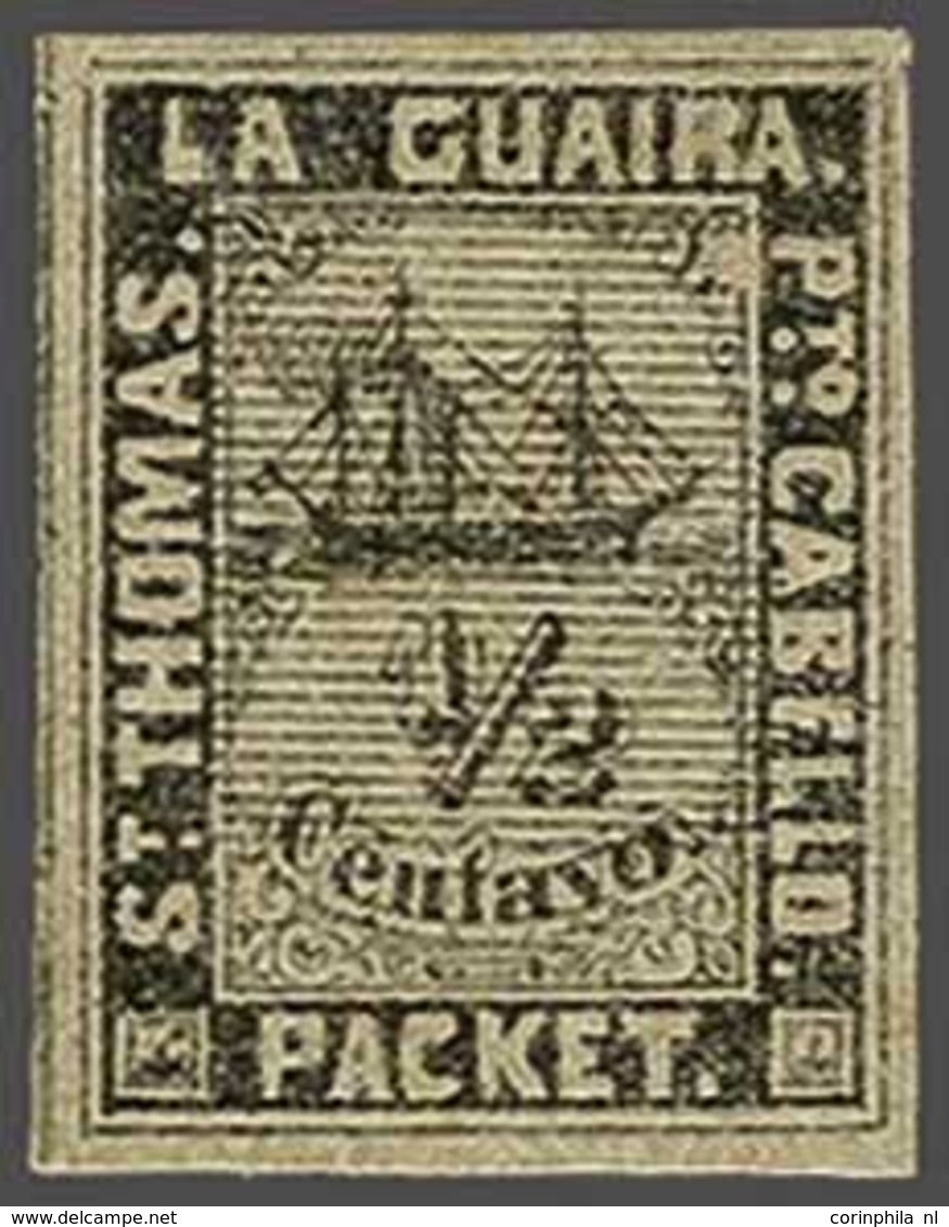 Curaçao Private Ship Letter Stamps La Guaira - Altri & Non Classificati