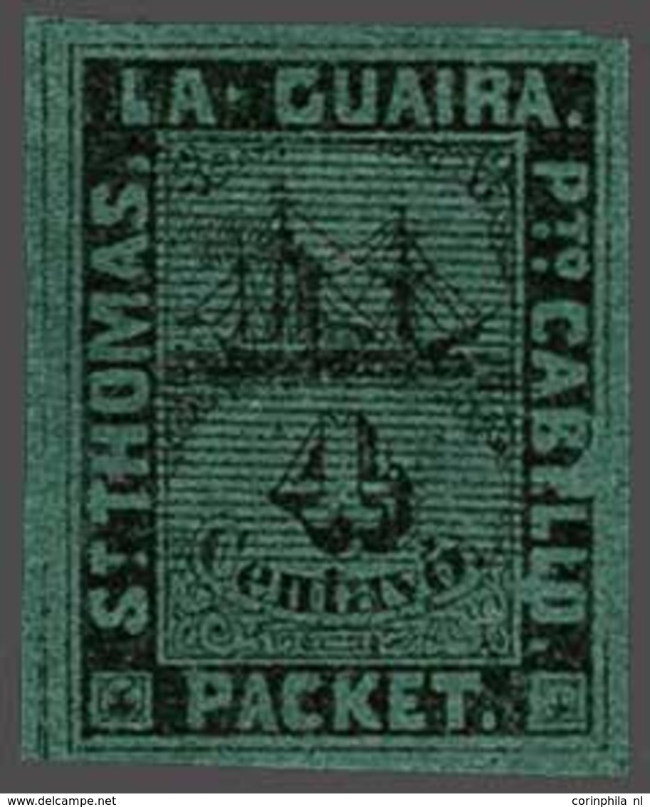 Curaçao Private Ship Letter Stamps La Guaira - Altri & Non Classificati