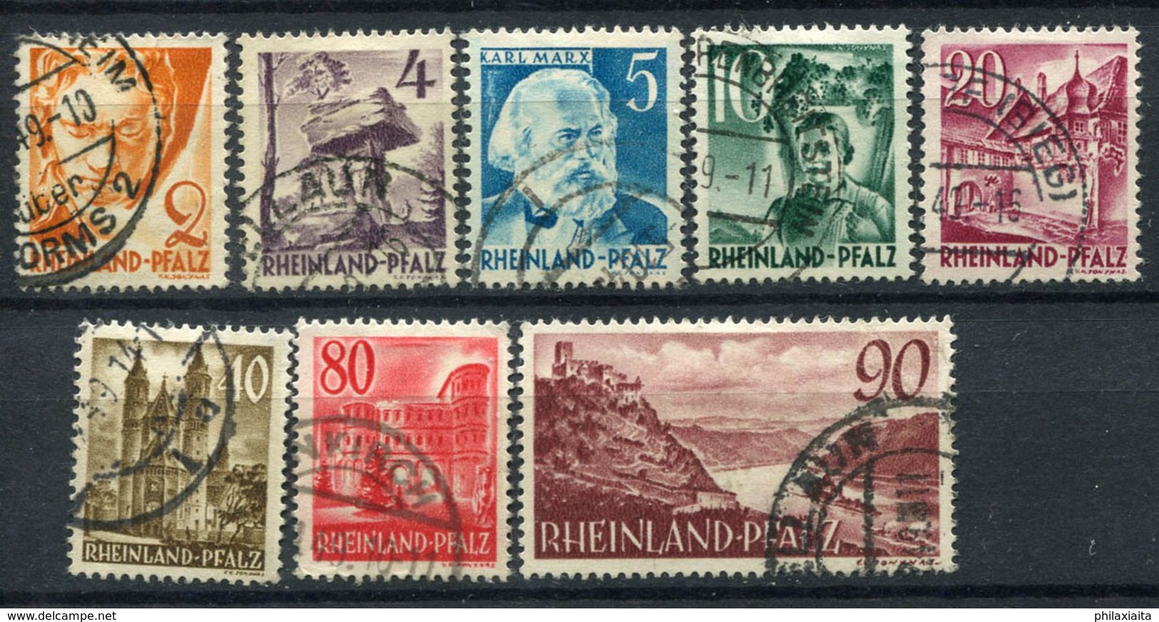 Rheinland Pfalz 1948 Mi. 32- Usato 60% Personalità, Monumenti, Cultura - Altri & Non Classificati