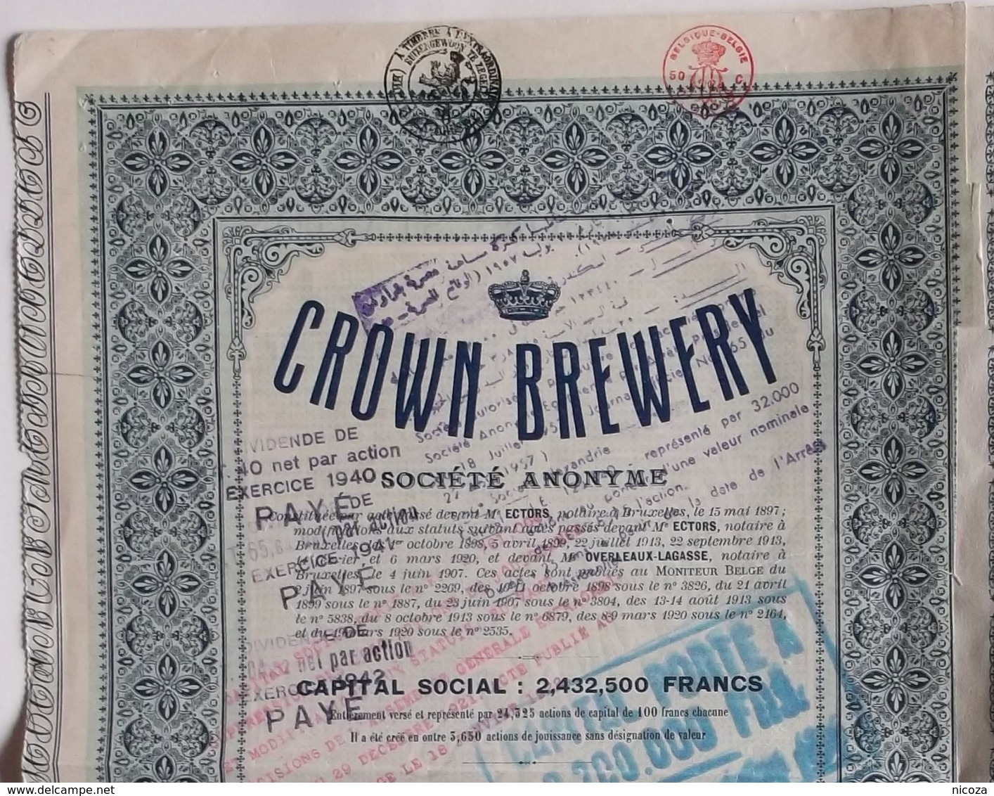 Crown Brewery. - Andere & Zonder Classificatie