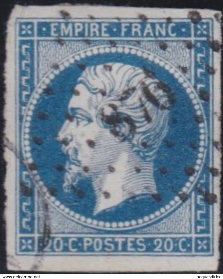 France    .    Yvert  .   14a       .    O     .     Oblitéré - 1853-1860 Napoléon III