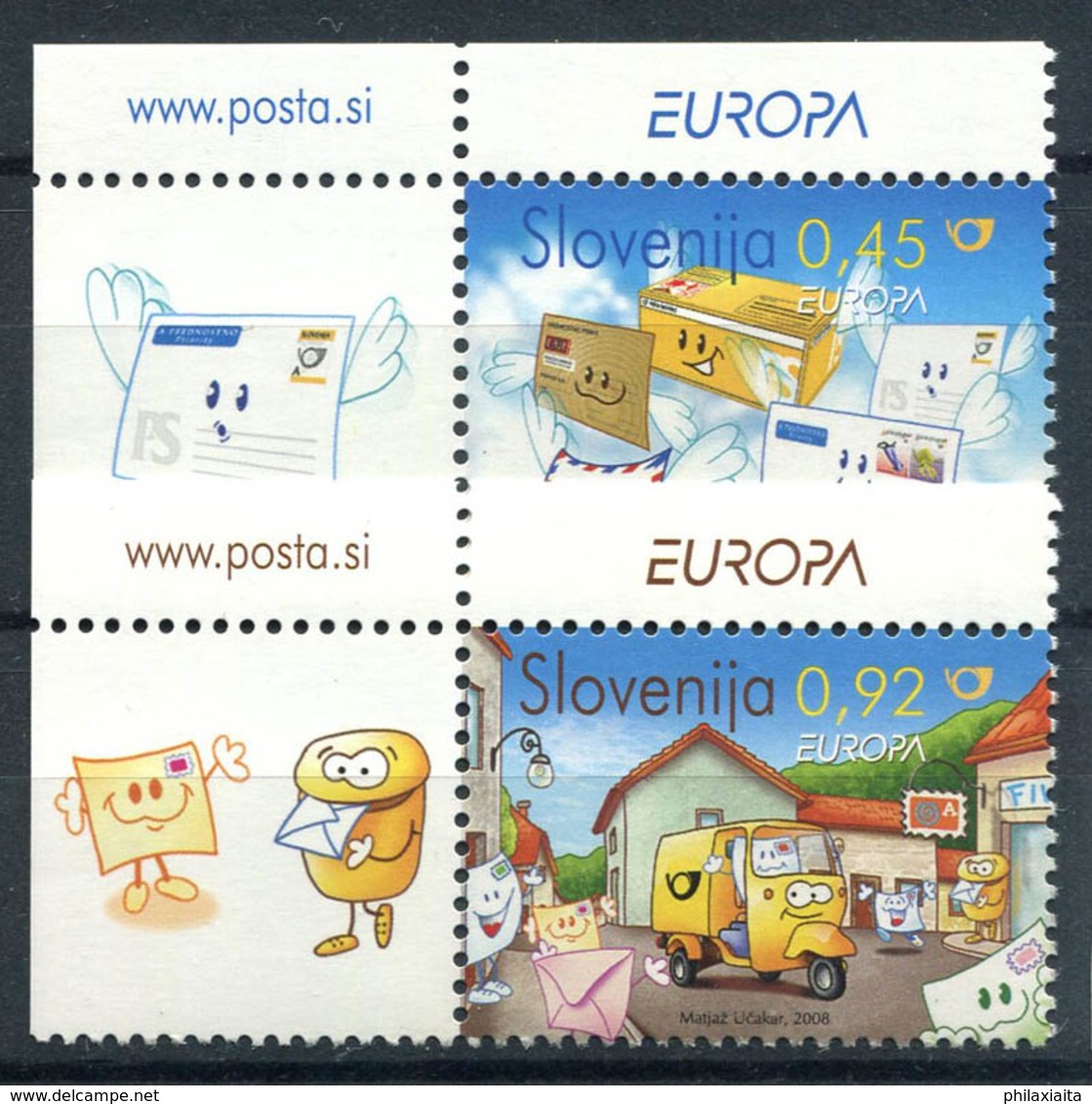 Slovenia 2008 Mi. 682-683 Nuovo ** 100% Posta - Slovenia