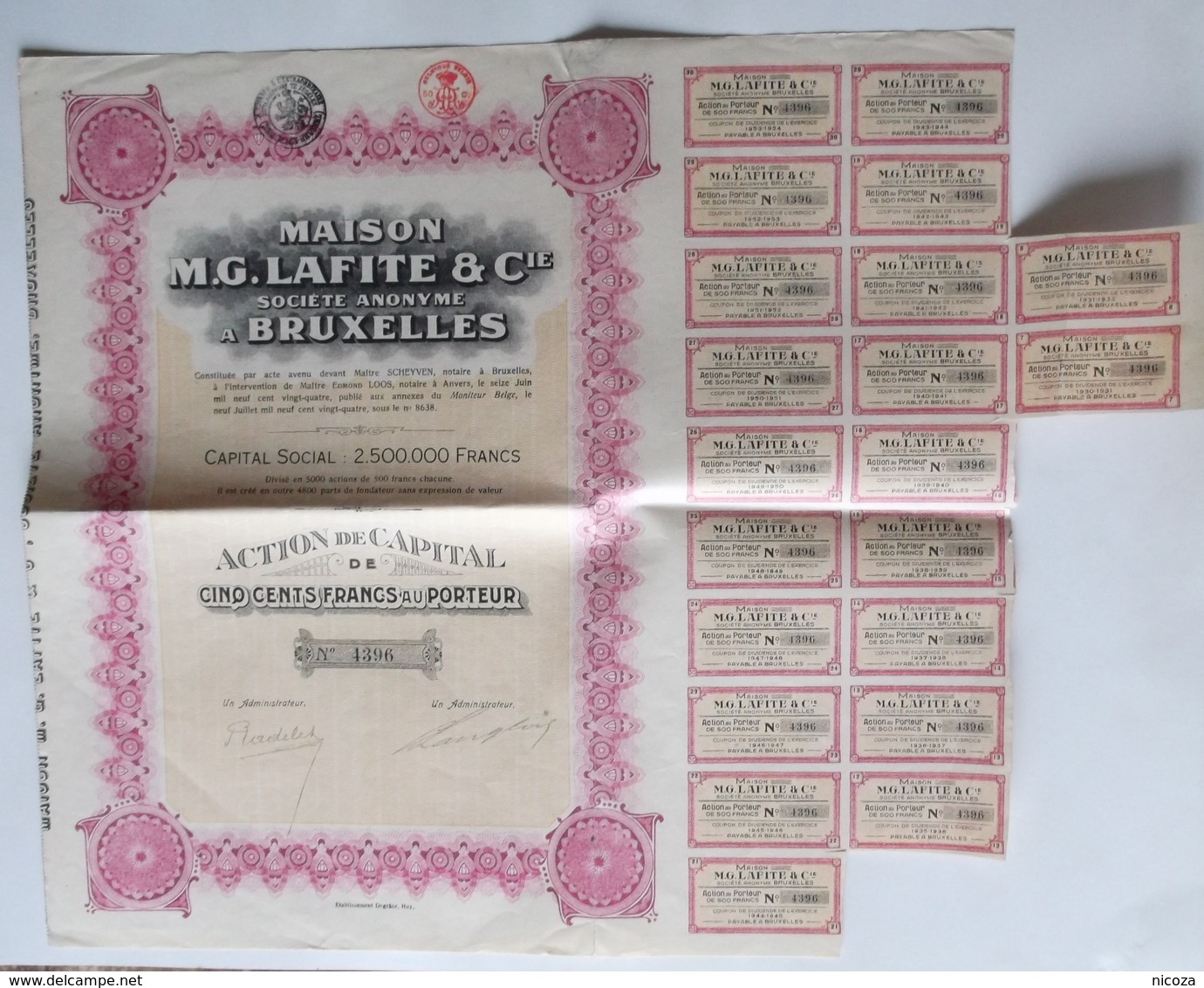 Maison M.G. Lafite & Cie. - Andere & Zonder Classificatie