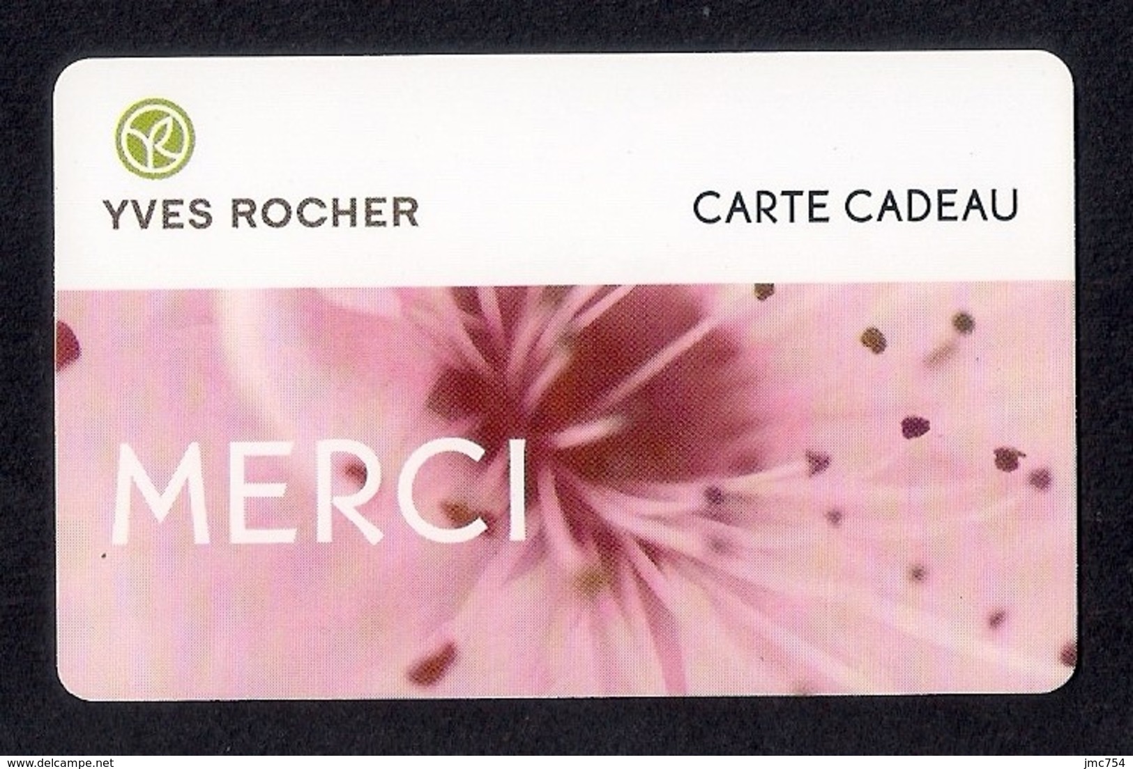 Carte Cadeau  YVES ROCHER.    MERCI - Cartes Cadeaux