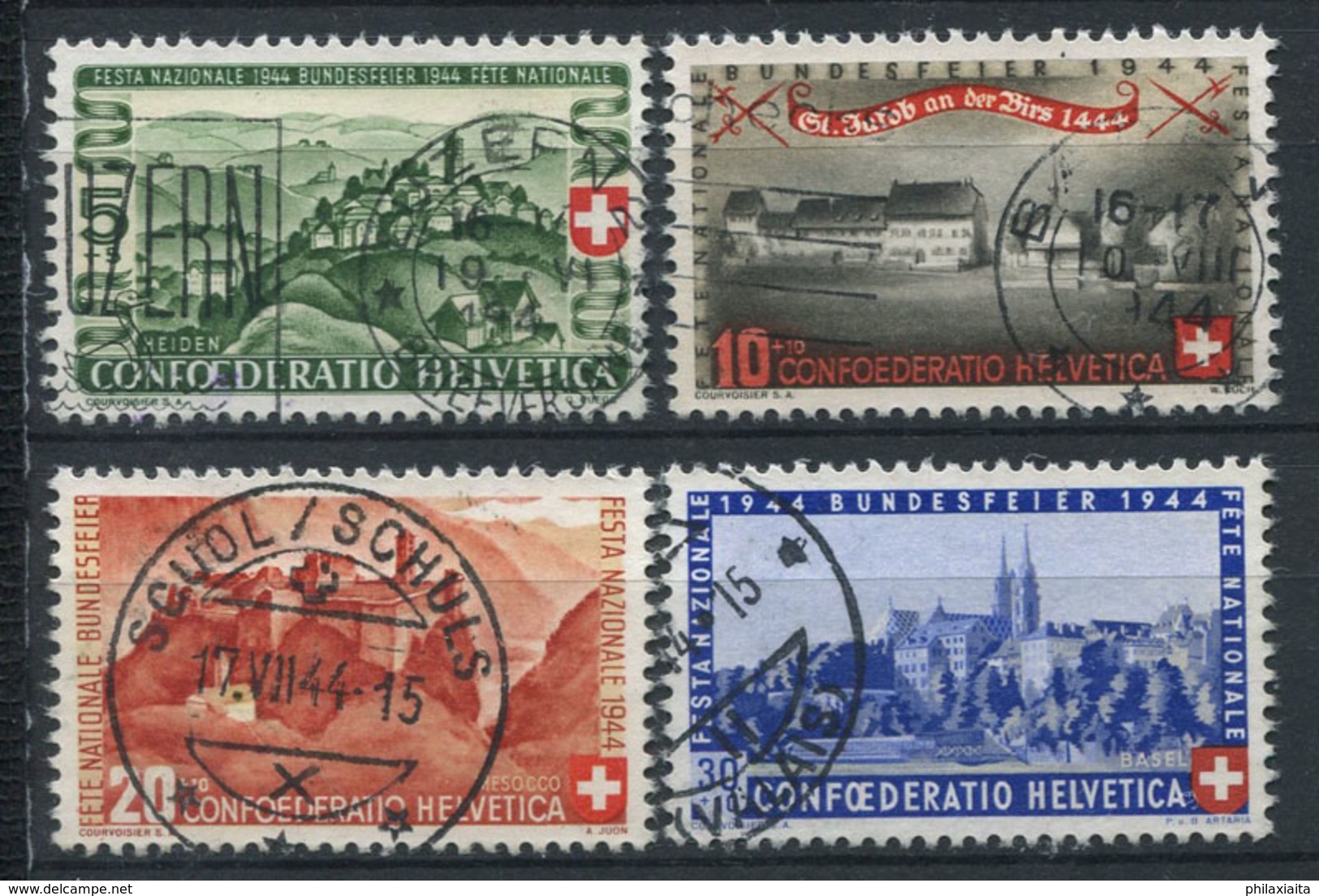 Svizzera 1944 Mi. 431-434 Usato 100% Pro Patria, Paesaggi - Used Stamps