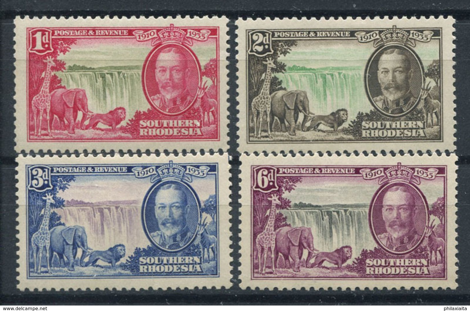 Rhodesia Meridionale 1935 Mi. 32-35 Nuovo * 100% Giubileo, Giorgio V - Rhodesia Del Sud (...-1964)