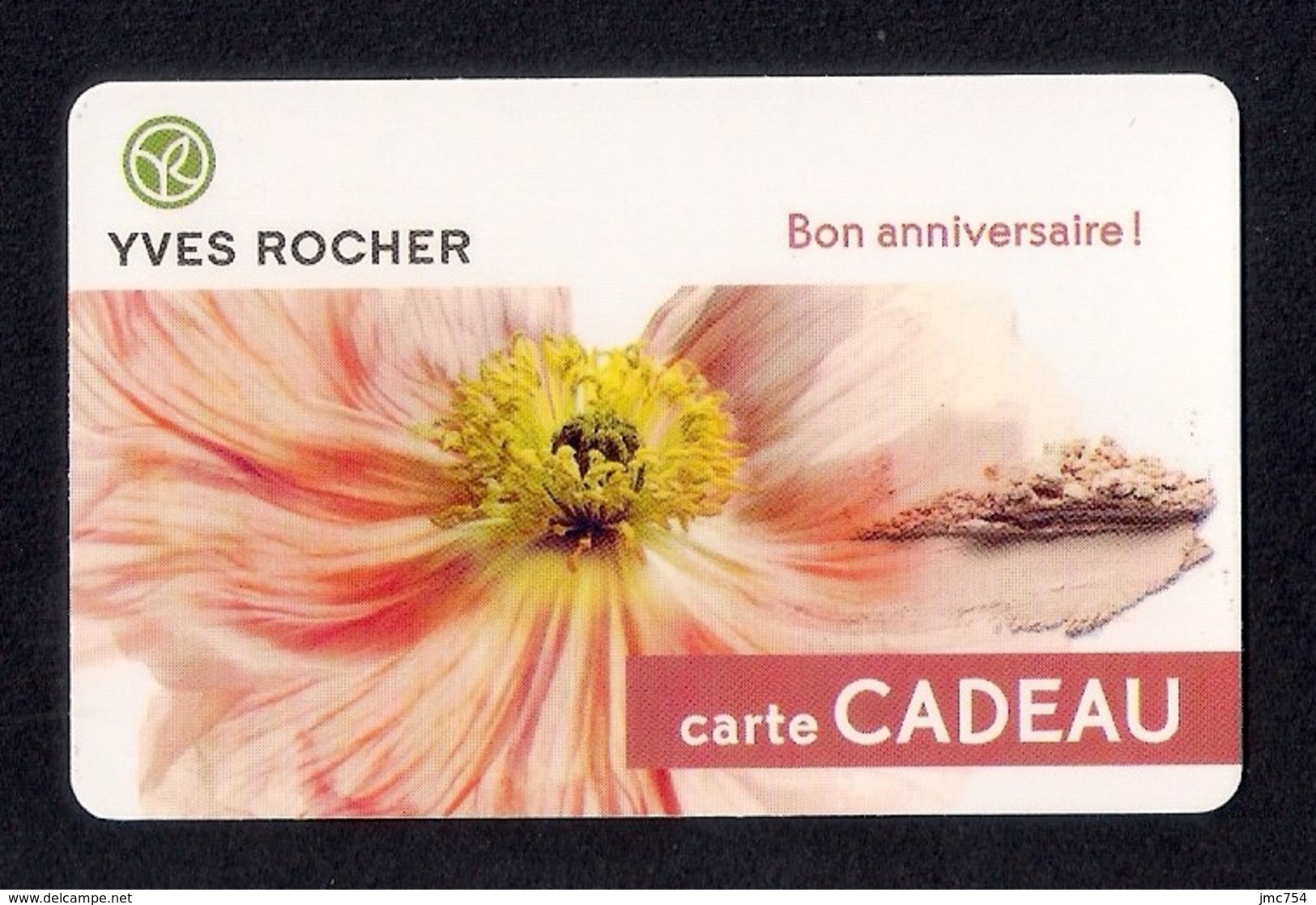 Carte Cadeau  YVES ROCHER.    Bon Anniversaire - Cartes Cadeaux