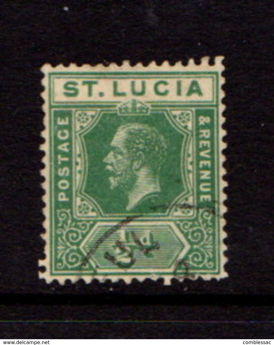 SAINT  LUCIA    1912    1/2d  Green    USED - St.Lucia (...-1978)