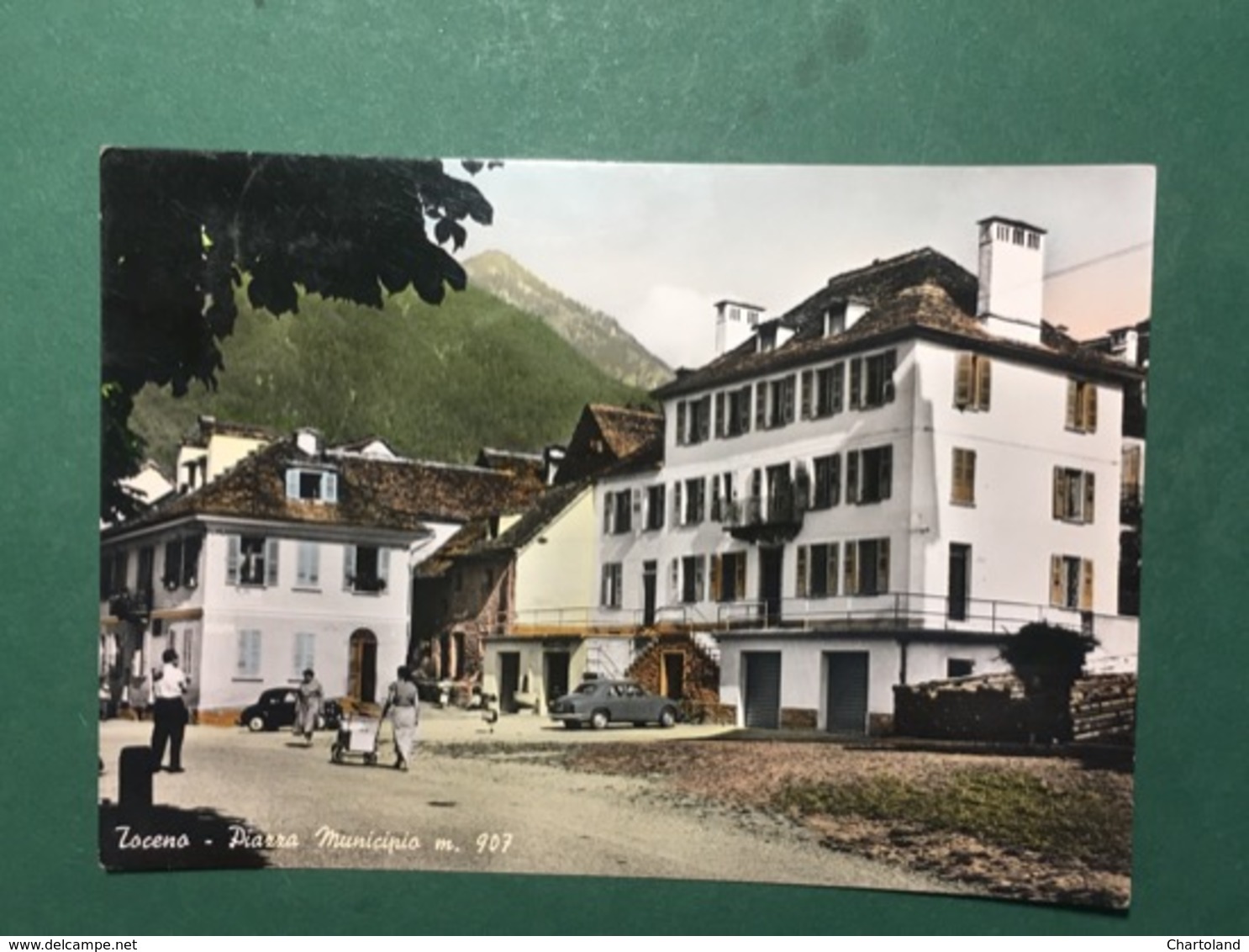 Cartolina Taceno - Piazza Municipio M. 907 - 1956 - Lecco