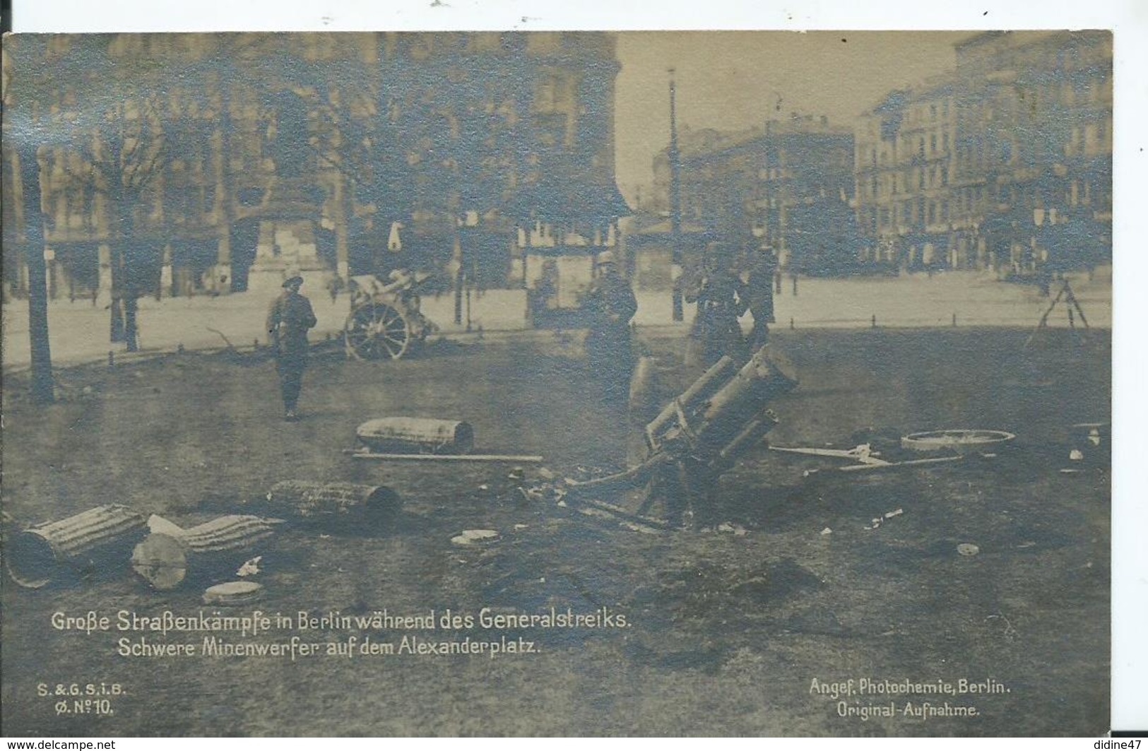 ALLEMAGNE - CARTE PHOTO - BERLIN - Strabenkämpfe - Sonstige & Ohne Zuordnung