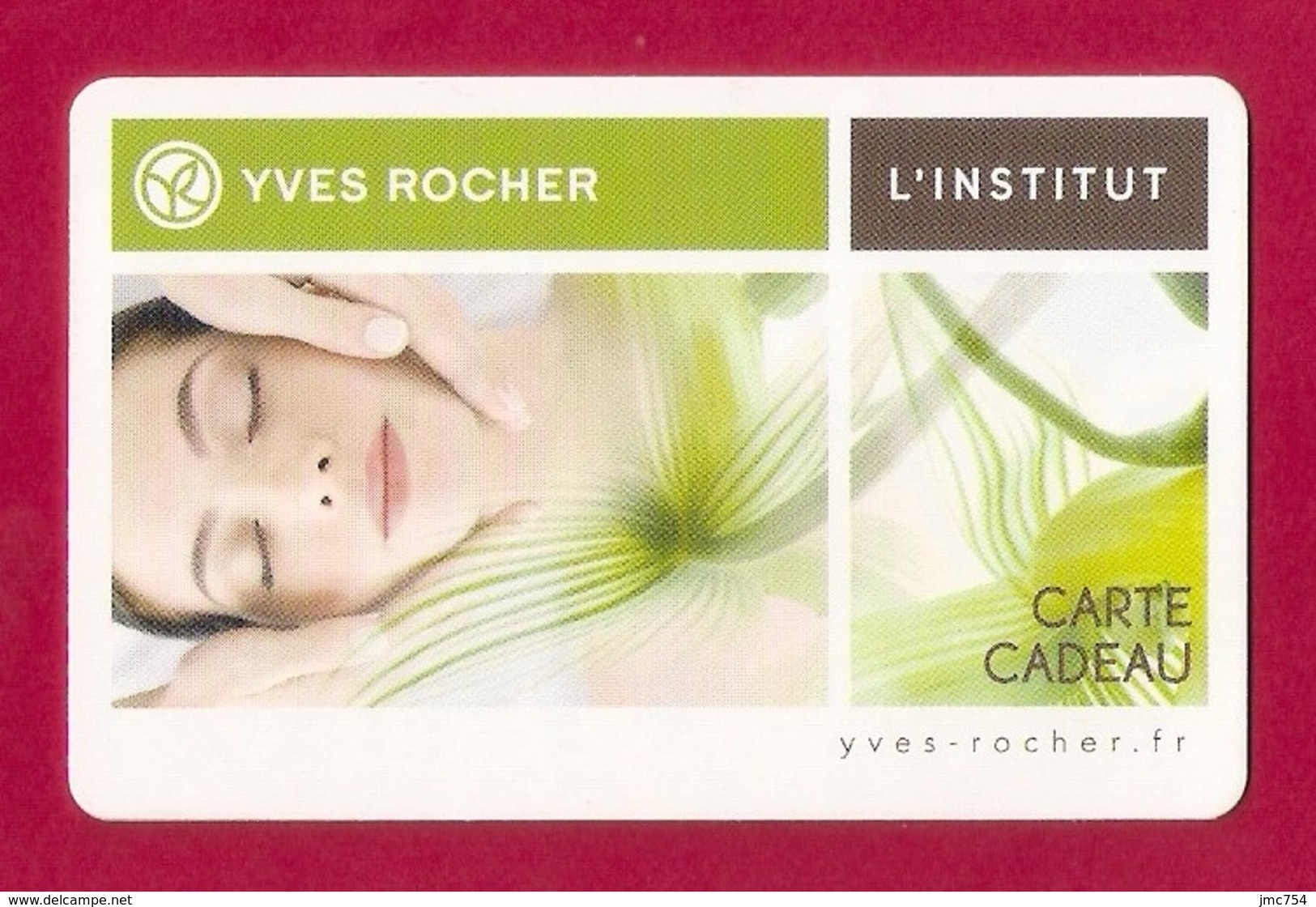 Carte Cadeau  YVES ROCHER - L'INSTITUT.   Gift Card. - Cartes Cadeaux