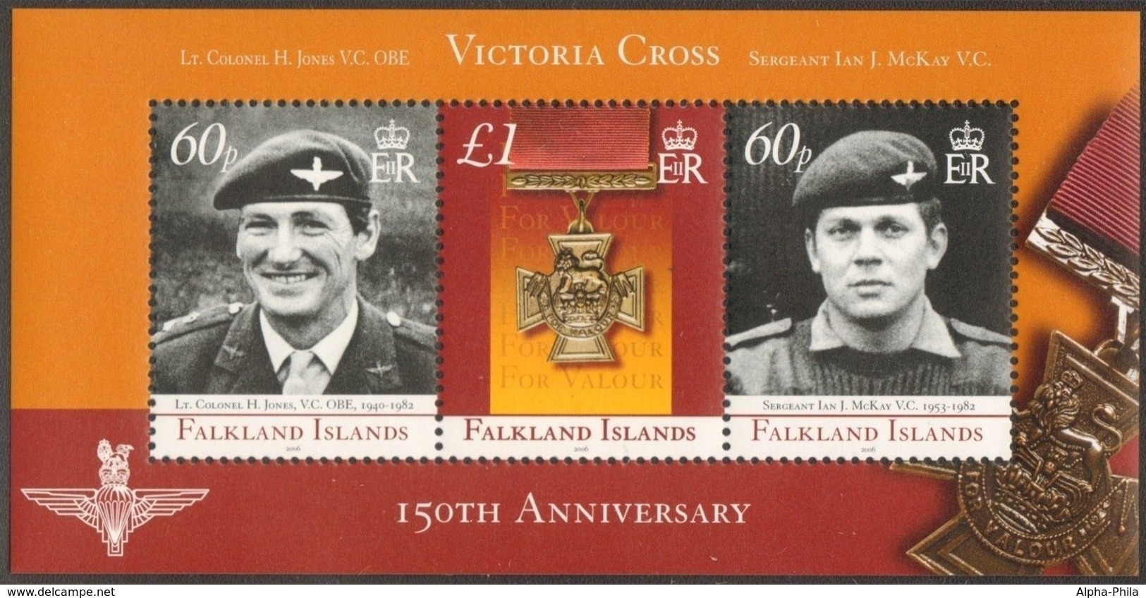 Falkland 2006 - Mi-Nr. Block 35 ** - MNH - Viktoriakreuz - Falklandinseln