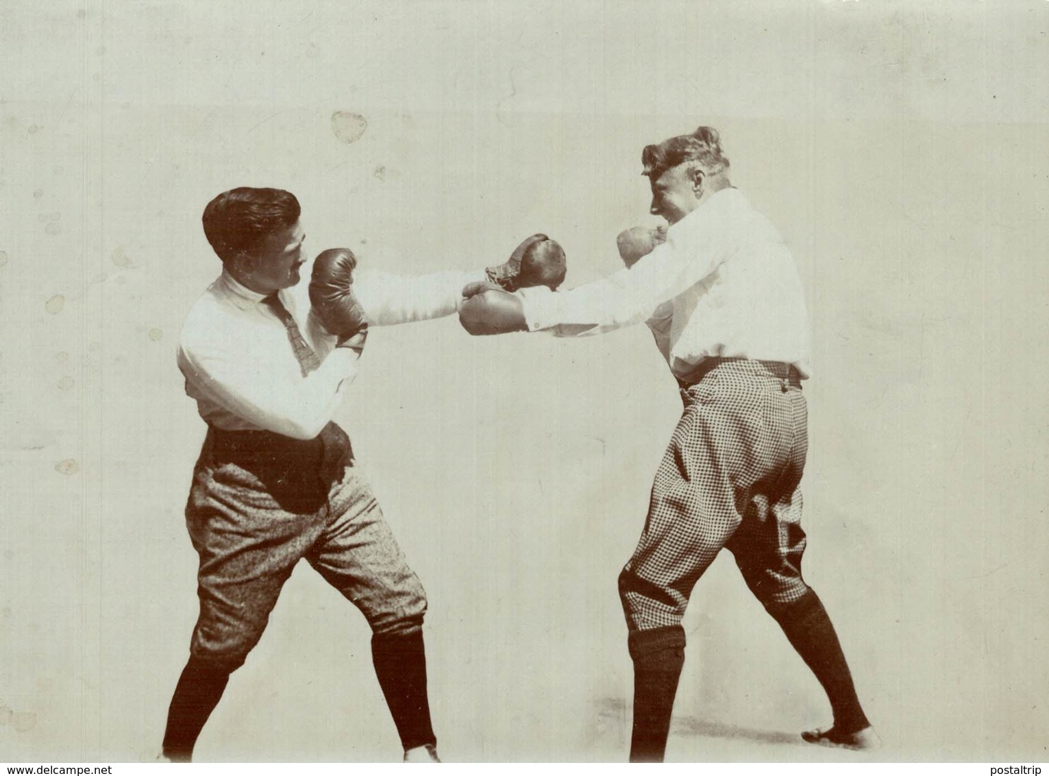 BOXING BOXEO  16*12CM Fonds Victor FORBIN 1864-1947 - Deportes