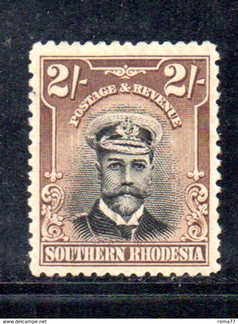APR912 - RHODESIA SUD SOUTHERN 1924 ,  2 Sh Yvert N. 12  *  Linguella  (2380A) - Rhodesia Del Sud (...-1964)