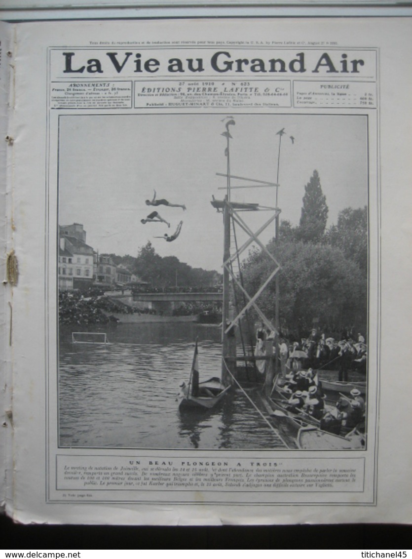 1910 AVIATION : RAID PARIS-LONDRES : MOISANT-FILLEUX/ LA "COCCINELLE" De LATHAM/ BERLIET/ GRAND PRIX De DEAUVILLE - 1900 - 1949