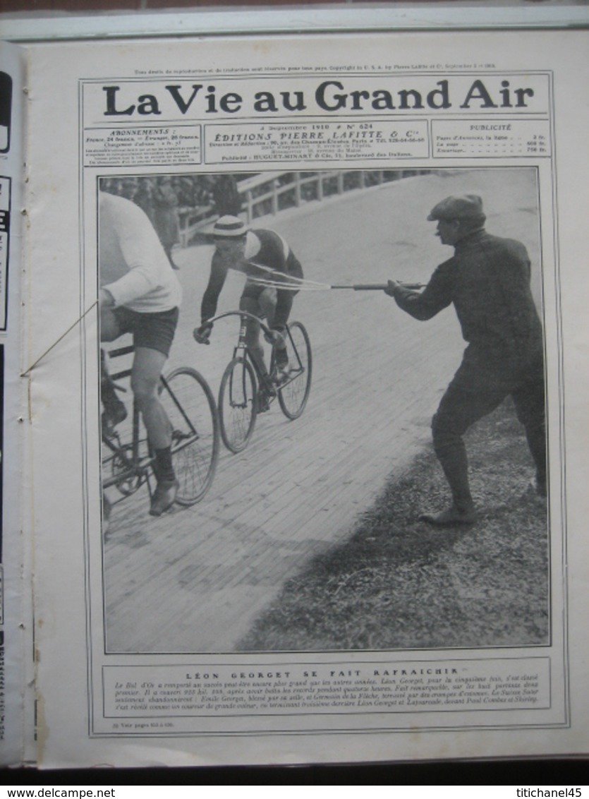 1910 CYCLISME : BOL D'OR : GEORGET-CHARPIOT-COMBES-SUTER-LAFOURCADE/ MEETING BAIE DE SEINE :LADOUGNE-PETROWSKY-LEGAGNEUX - 1900 - 1949