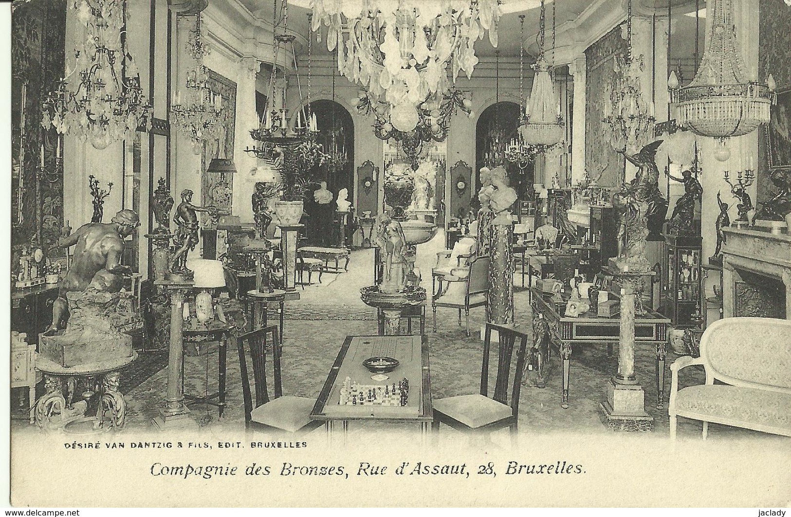 Compagnie Des Bronzes -- Rue D'Assaut, Bruxelles.  ( 2 Scans ) - Artigianato