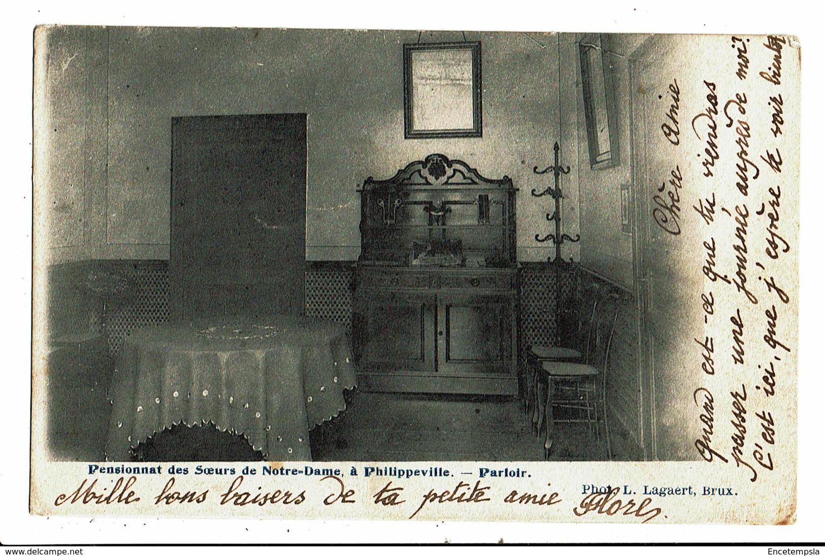 CPA - Carte Postale - Belgique  Philippeville- Pensionnat Des Sœurs Parloir En 1904--VM5353 - Philippeville