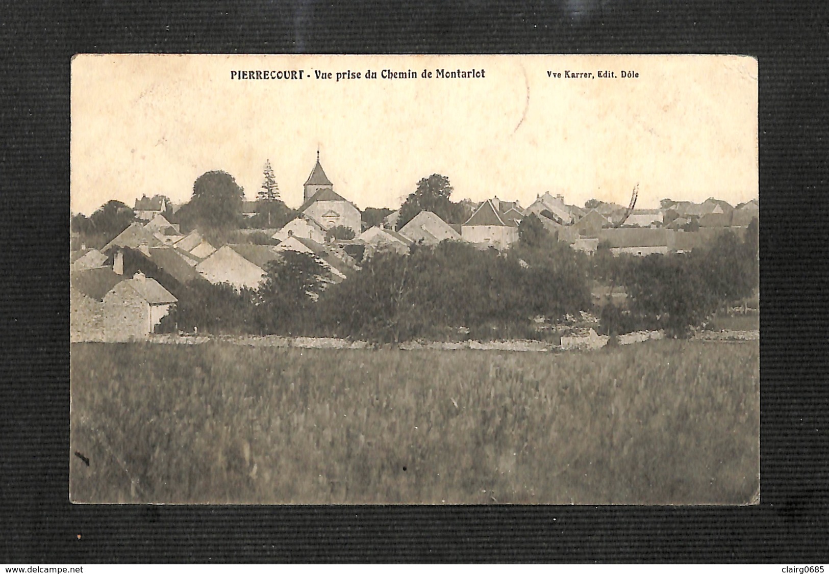 70 - PIERRECOURT - Vue Prise Du Chemin De Montarlot - 1907 - RARE - Altri & Non Classificati