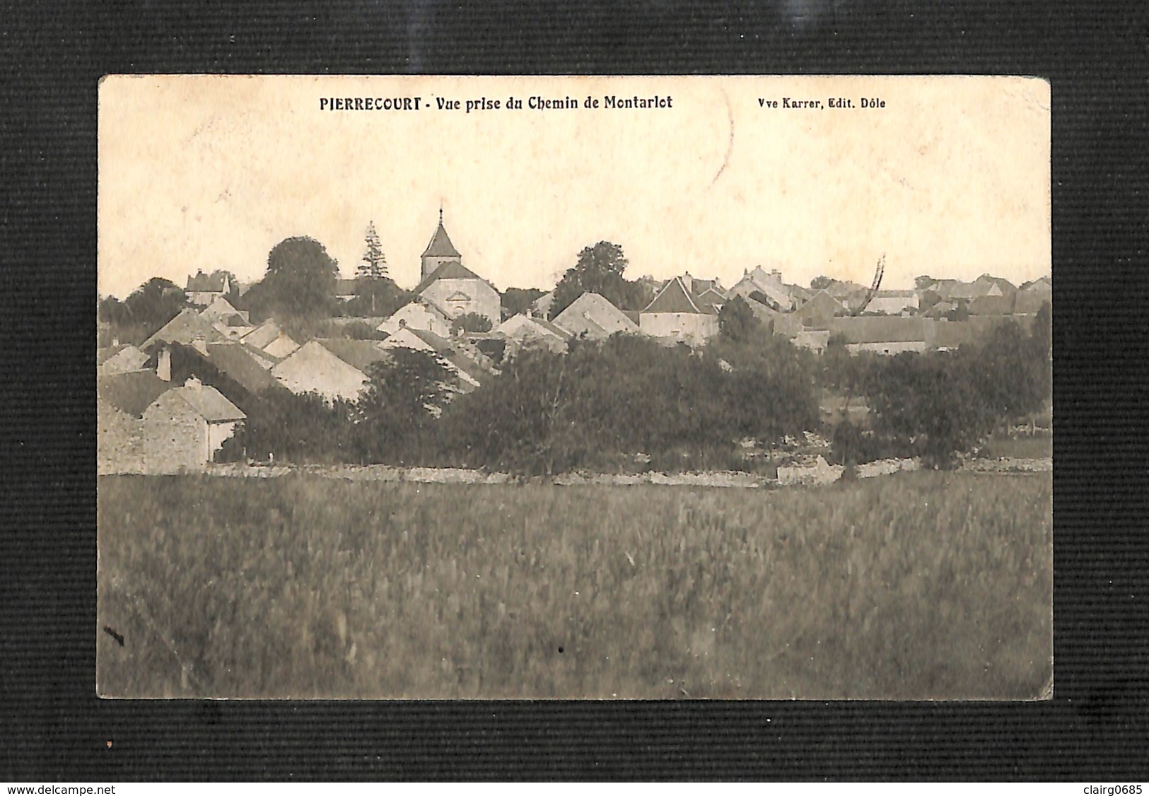 70 - PIERRECOURT - Vue Prise Du Chemin De Montarlot - 1907 - RARE - Autres & Non Classés