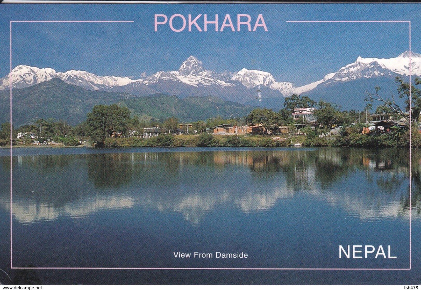 NEPAL---POKHARA---view From Damside--voir 2 Scans - Népal