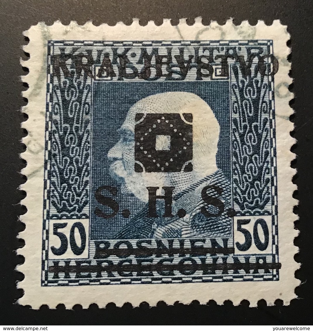 1919 S.H.S. / Bosnien Und Herzegowina 50 H Expert. P.Scheller: Mi. 41 VF Used (Jugoslawien Yougoslavie Yugoslavia ) - Oblitérés