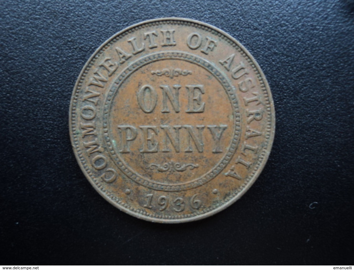 AUSTRALIE : 1 PENNY    1936 (m)   KM 23     TTB - Penny