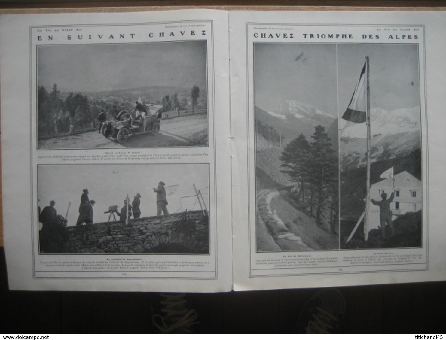 1910 LA TRAVERSEE DES ALPES : CHAVEZ / A BORD DU ZEPPELIN VI / DE PISCHOF / RAID PARIS-BRUXELLES : LORIDAN-FAY-MAHIEU - 1900 - 1949