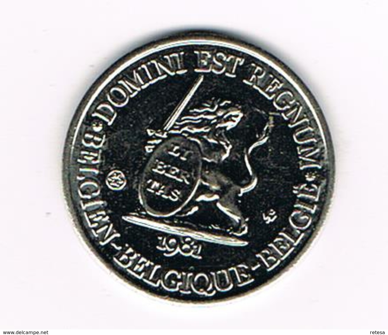 // PENNING  DOMINI EST REGNUM LIEGE REGNUM BELGICALE NEDERLAND BELGIUM ARUBA SURINAME MONUMENT  1981 - 3.000 EX. - Pièces écrasées (Elongated Coins)