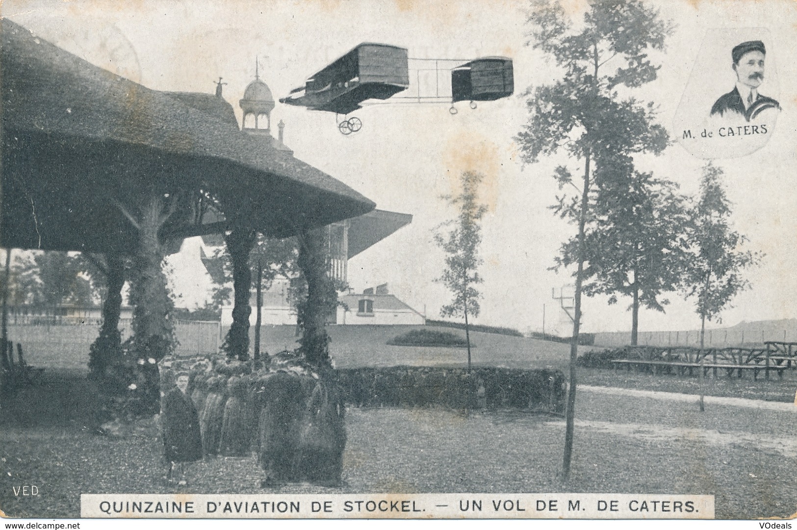 CPA - Belgique - Brussels - Bruxelles - Quinzaine D'aviation De Stockel - Un Vol De M. De Caters - Woluwe-St-Pierre - St-Pieters-Woluwe