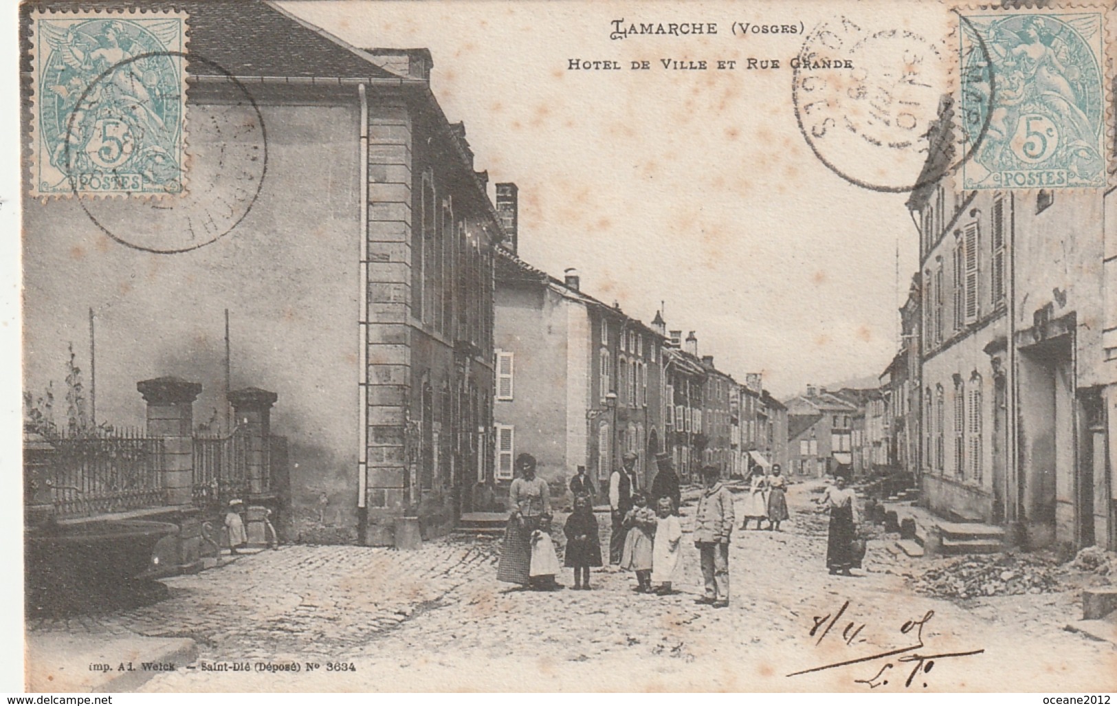 88 Lamarche. Hotel De Ville Et Rue Grande - Lamarche