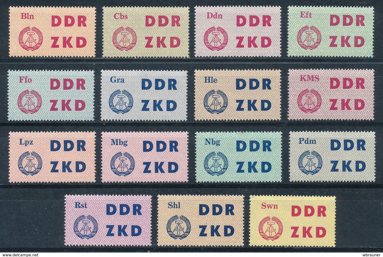 DDR Dienstmarken C 1/15 ** Mi. 40,- - Sonstige & Ohne Zuordnung