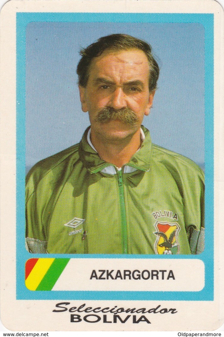 PORTUGUESE CALENDAR POCKET  1994 - WORLD CUP U.S.A 1994 -  SELECTION COACH -   BOLIVIA  -  FOOTBALL - SOCCER - Tamaño Pequeño : 1991-00