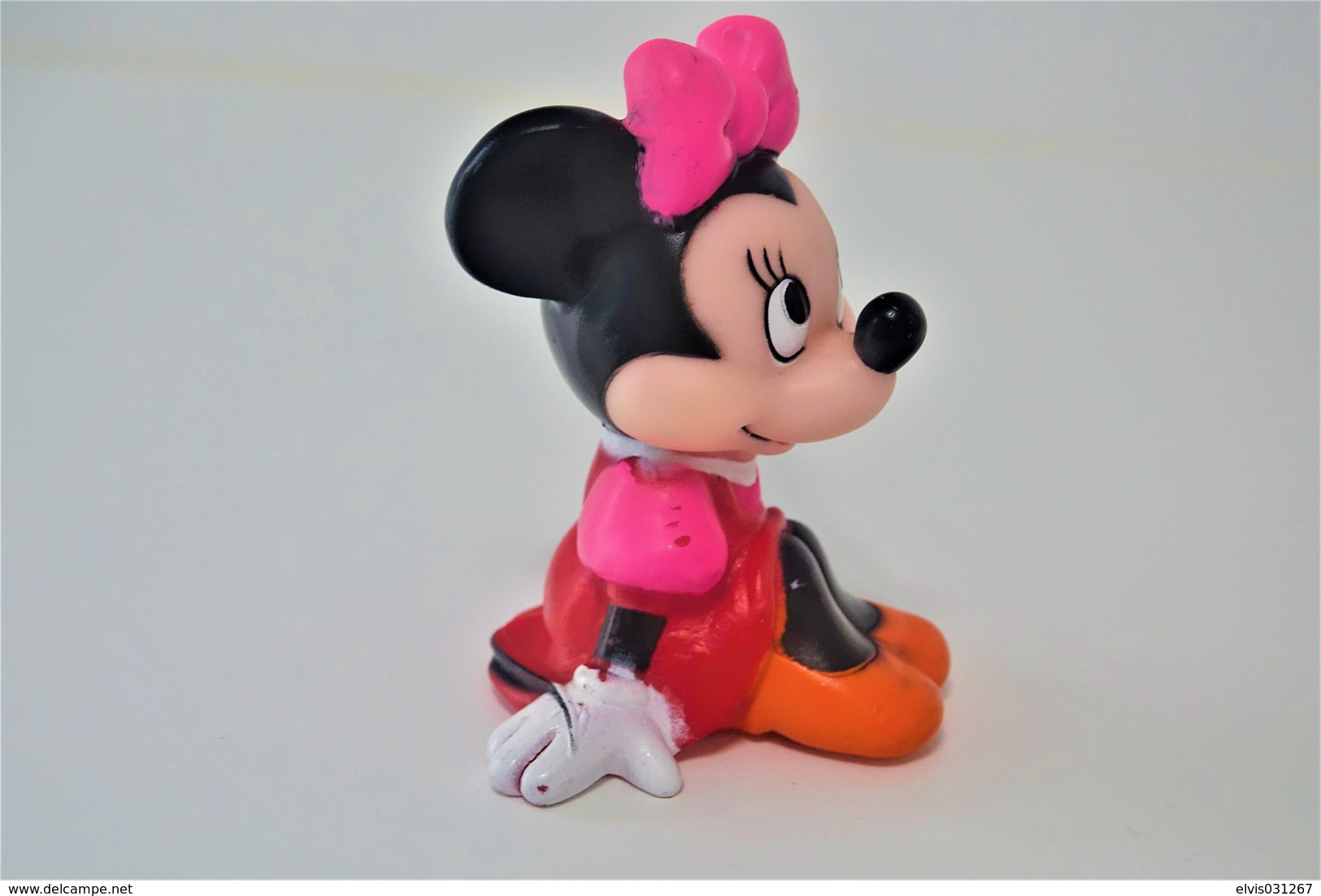 PIEPER POUET SQUEAKY: WALT DISNEY PRODUCTION MINI MOUSE  - L=12 - Rubber - Vinyl -1980's - Schtroumpfs