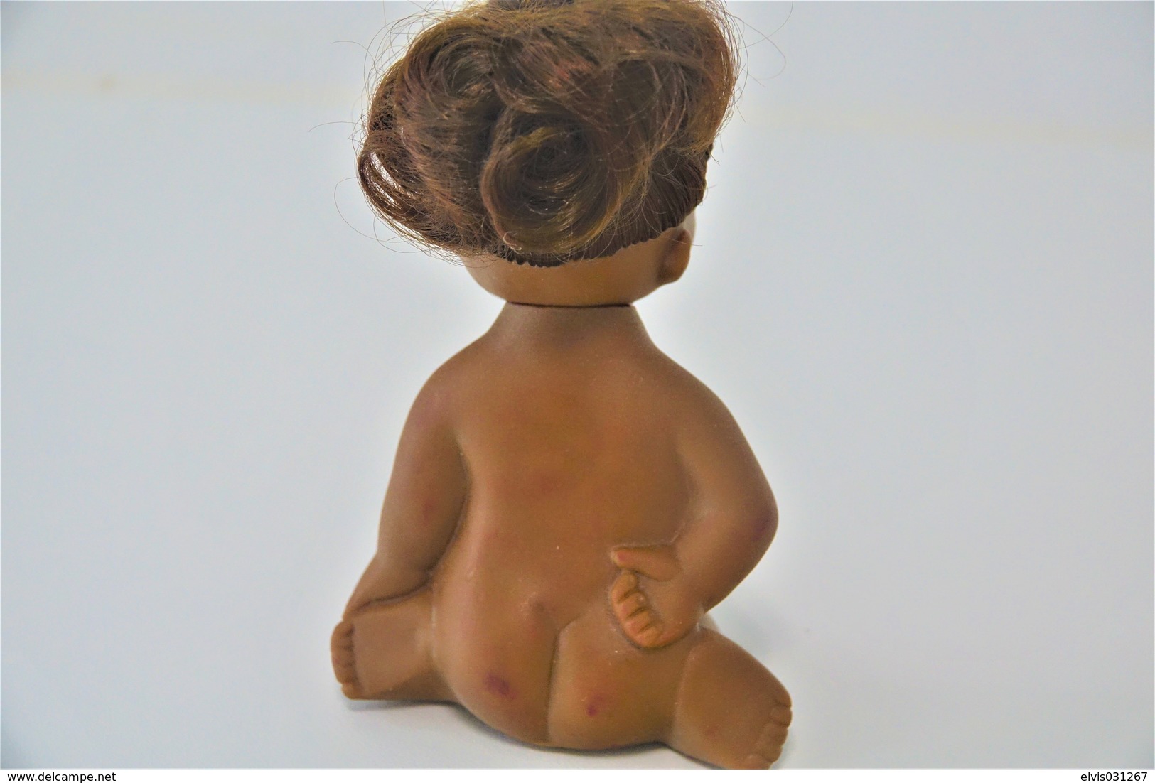 PIEPER POUET SQUEAKY: VERY RARE DARK SKIN BABY  - L=12 - Rubber - Vinyl -1950-60's - Schtroumpfs