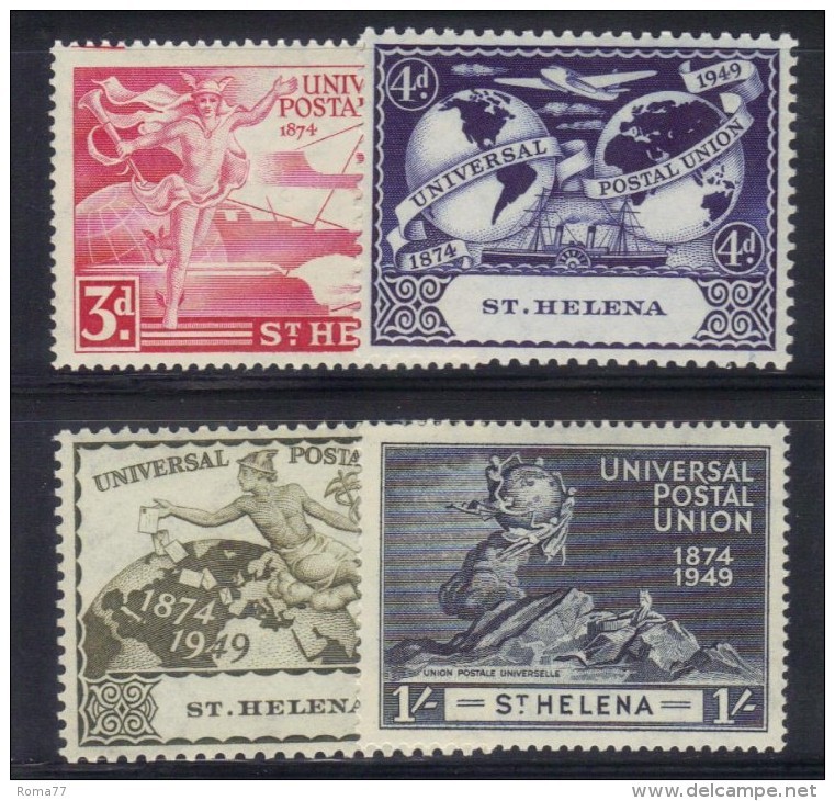 290 - ST. HELENA 1949 , UPU : N. 114/117  *** MNH - Isola Di Sant'Elena