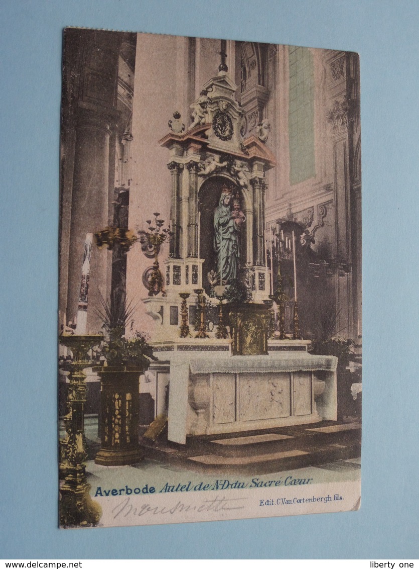 AVERBODE Autel De ND Du Sacré Coeur ( C. Van Cortenbergh ) Anno 190? ( Zie/voir Foto ) ! - Scherpenheuvel-Zichem