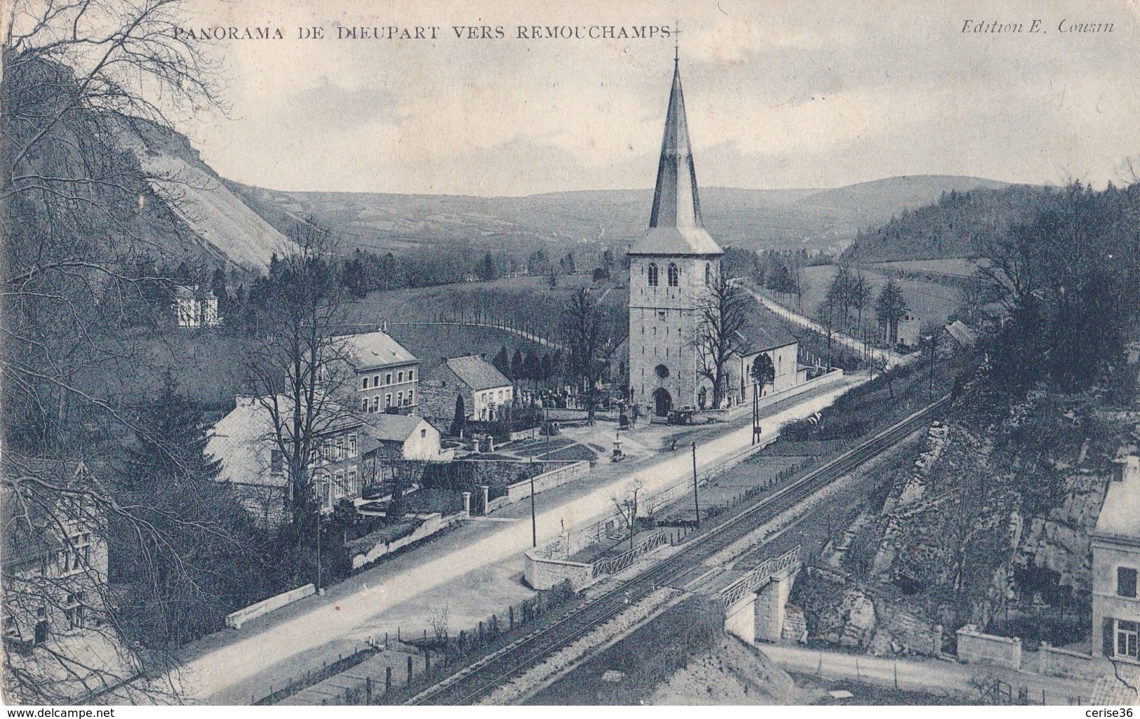Panorama De Dieupart Vers Remouchamps Circulée En 1907 - Autres & Non Classés