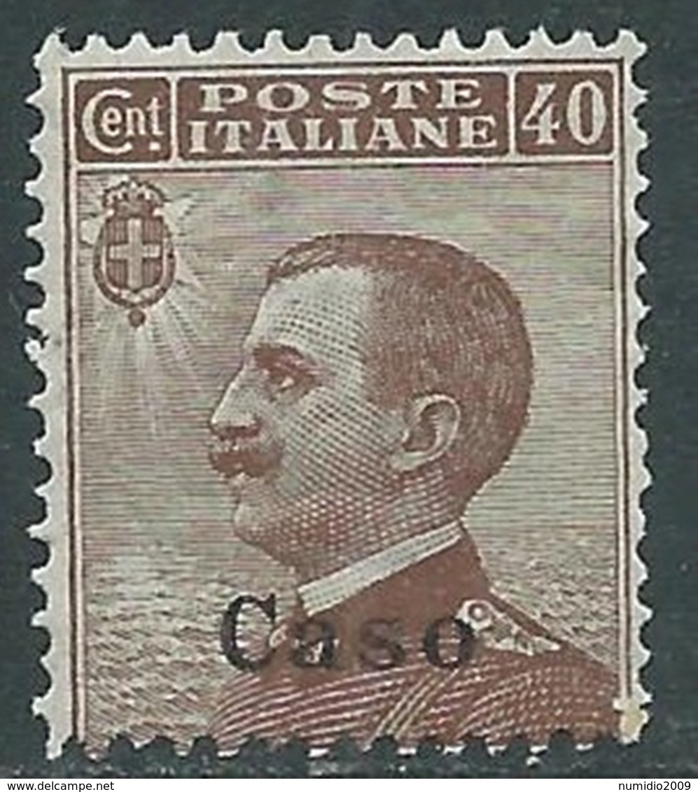 1912 EGEO CASO EFFIGIE 40 CENT MNH ** - RA26-2 - Egeo (Caso)