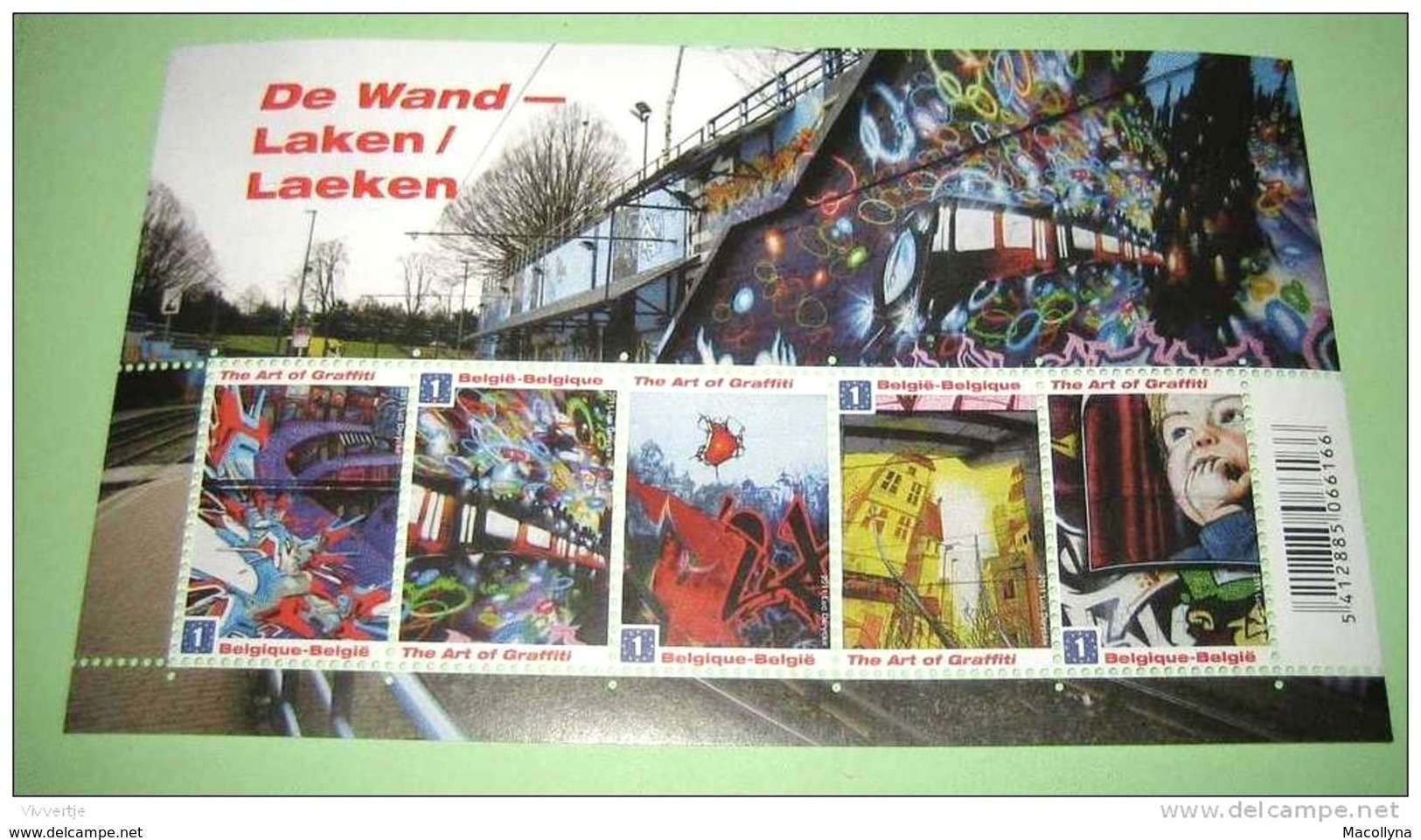 Blok 188** Met 4125/29** The Art Of Grafitti - De Wand Laken-Laeken - Bloc 188**MNH - 1961-2001
