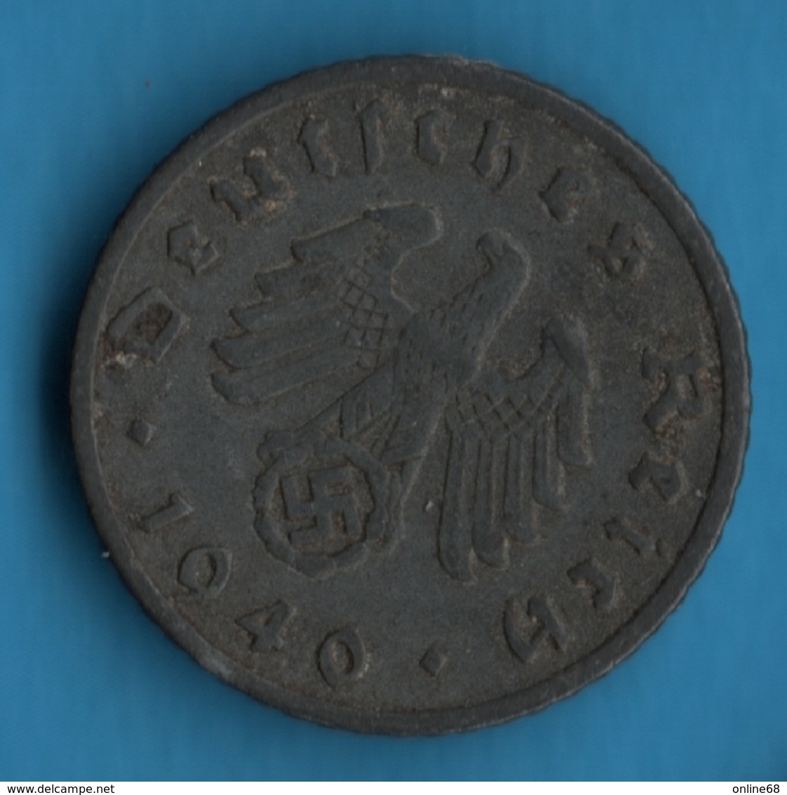 DEUTSCHES REICH 5 REICHSPFENNIG 1940 F  KM# 100 Svastika - 5 Reichspfennig